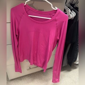 Lululemon Sonic Pink Swiftly Tech Long Sleeve Size 8